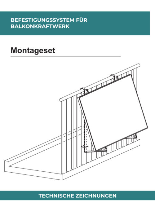 Montageset für Balkonkraftwerke 10-45° – Bild 5