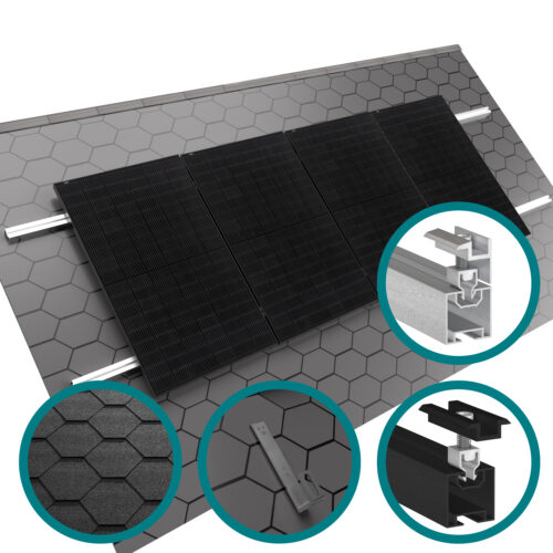 Photovoltaik-Befestigung auf Bitumen-Flachdach & -Schrägdach