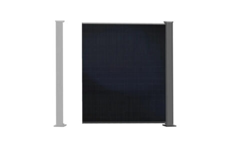 Solarzaun Basic hoch– Inklusive Bifazialem PV-Modul*